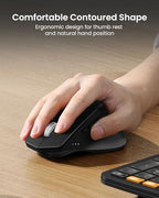 ProtoArc EKM01 Plus Wireless Ergonomic Keyboard Mouse Combo - Black - Image 5