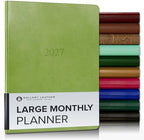 Gallery Leather Large Monthly Planner 2026-2027 Acadia Lime by GalleryLeather