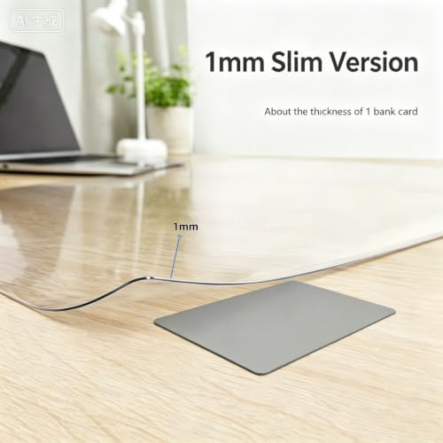 Clear Desk Mat,21.7x25.6in, 1mm Office Desk Protector - Image 6