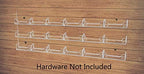 Marketing Holders Wall Business Card Holder with Hanging Hardware for 3.5" x 2" Contact and Appointment Cards Clear Acrylic 18 Slot Display for Reception Areas and Hotels No Assembly - Image 2
