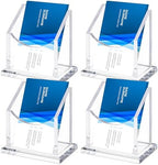 Watersay 4 Pack Vertical Acrylic Business Card Holders, Clear Desk Stand by Unknown