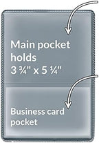 StoreSMART® - Silver-Back Auto Insurance & ID Card Holders - 200 Pack - RFS20-S200 - Image 2