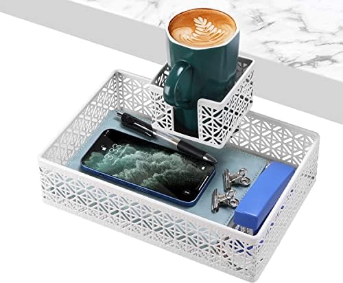 Under Desk Drawer, Clamp on Desk Organizer Cup Holder Hanging Desk Storage by Aurynns