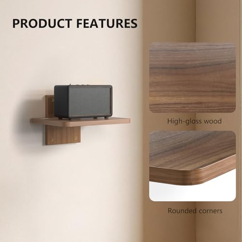 WALI 1 Tier Floating TV Wall Shelf for Projector, DVD Player - Image 3