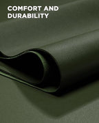 YSAGi 55" x 17" Large PU Leather Desk Mat for Keyboard and Mouse - Waterproof Non-Slip Desk Pad Protector for Office, Home, Writing Desk, Olive Green - Image 6