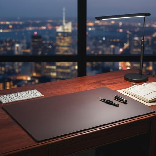 Dacasso Pad Without Side Rails Luxury Leather Blotter for Writing-Executive Desk Surface Protector, 30” x 19”, Chocolate Brown - Image 5