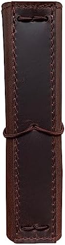 newestor Travelers Notebook Cover with Inner Pockets, Card Slots and Pen Holder, A6 Size, Dark Brown - Image 4