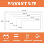 Large Cork Office Desk Mat, Dual-Sided Cork Leather Mouse and Keyboard Pad, Non-Slip Easy Clean Home Computer Mat Accessories(Orange,90x45cm) - Image 6