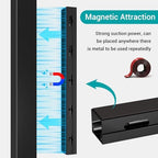 Cable Raceway - Magnetic Cable Management Under Desk with Upgraded Aesthetic Large Hole, Cord Organizer Kit for Hiding Computer, Gaming Desk, Network, Power Cord, TV - 8PCS 8x15.7in Black - Image 5
