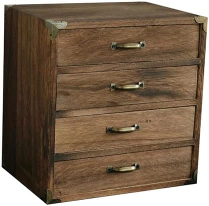 Desktop Drawer Organizer Retro Durability Decorative Practical Multifunctional - Image 6