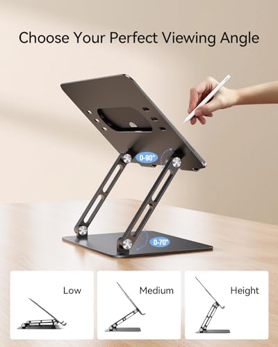 Orlian Adjustable Aluminum Laptop Stand for MacBook Air Pro Neo 10-17.3'' - Image 5