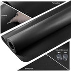 Mydours PU Leather Desk Mat 74.8"x15.7", XXL Large Gaming Mouse Mat, Black - Image 4