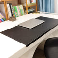 Leather Desk Mat with Stitched Edges & Edge Protection, Non-Slip Large Office Desk Mouse Pad for Work Game Typing, Waterproof Writing Table Extended Protector (Black,31.5"x19.7") by Unknown