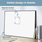 Large Magnetic Whiteboard, 36" x 24" Dry Erase White Board for Wall - Image 5
