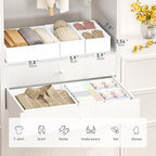 DIMJ Drawer Organizer Clothes - 30 Pack Closet Drawer Organizer Bins for Baby Clothes Storage, Fabric Dresser Organizer for Nursery Bedroom, Foldable Small Drawer Dividers for Underwear Socks - Image 3