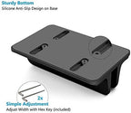 Vertical Laptop Stand for Desk [Adjustable] Sturdy Aluminum Dock Fits All Laptops (up to 20.3 inches) Space Saving, Modern Compact Holder, Compatible with MacBook Pro/Air, Surface, HP, Dell (Black) - Image 4