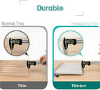 (4pcs Pack) HKeeper Stackable Paper Trays,Letter Tray Organizer,Office Desktop Organizer,A4 Paper Holder,Supplies Magazine,File Documents,Receipts(Clear,Regular) - Image 6