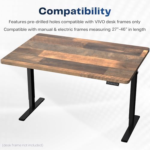 VIVO Reclaimed Wood 48 x 30 in Solid Table Top, DESK-TOP48-30P - Image 4
