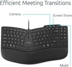 Kensington Pro Fit Ergo KB675 EQ TKL Wired Keyboard, USB-A Connection, Ergonomic Curved Design, Programmable Keys (K75497NA) - Image 4