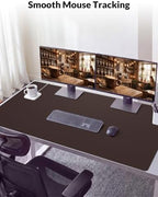 Leather Desk Mat 55" x 24", Rich Brown Large Desk Pad Protector - Image 6