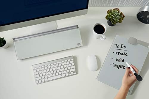 Nobo Glass Dry Wipe Personal Desktop Easel Whiteboard, 21.6 x 29.7 x 3 cm, Brilliant White, 1905173 - Image 4