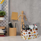 Supply Organizer Cowboy Hat Honey Corn Strawberry Pears Cake Wheat Multi‑Compartment Compact Baskets,Art‑Craft with Standard Desk‑Size - Image 2
