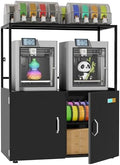 Multiple 3D Printer Stand with Filament Moisture-Proof Storage by VCGGAIP