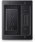 ZEXMTE in Wall Cable Management Kit, Wall Cable Concealer Kit for TV, Recessed Outlet for Low Voltage Cables, Cord Hider Fits All Plugs for Wall Mounted TV & Cable Pass Through, Black by ZEXMTE