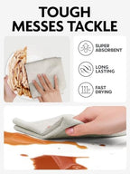 Fantasticlean Microfiber Cleaning Cloth Roll- 75 Sheets, 12"x12" (CoolGrey) - Image 4