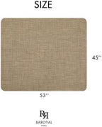 BARoyal Office Chair Mat for Hardwood Floor Under Desk Computer Rolling Chair Mat for Wood/Tile Floor Non-Slip Heavy Duty Desk Rug PVC Plastic Hard Floor Protector 45" x 53"(Linen) - Image 6