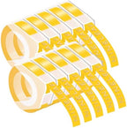 NineLeaf 10 Pack Compatible for Dymo 521208 3D Embossing Label Maker Label Tape 1/2'' 12mm White on Yellow 3D Plastic Labels for Organizer Xpress Pro, MoTEX E101 E404, Office Mate II by NineLeaf
