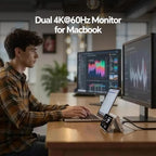 11-in-2 USB C Docking Station Dual Monitor 4K@60Hz for for M5/M4/M3 Pro/Max - Image 4