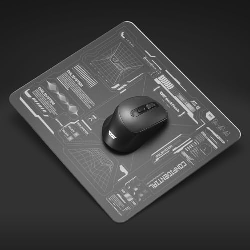 darkFlash Glass Mouse Pad 11.8×10.2 Inch, Ultra-Smooth Tempered Surface, Precision Tracking, Anti-Slip Rubber Base, Durable Etched Finish, Ideal for Gaming & Work(DMP300) - Image 2
