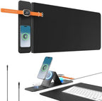 2nd Gen Wireless Charging Desk Mat,3-in-1 Foldable Phone Holder Mouse Pad by AWEXEO