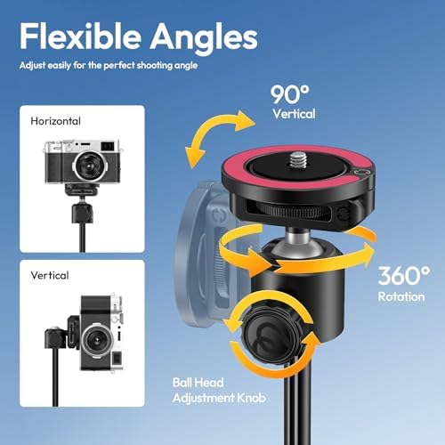 ULANZI MT44M Auto Open Magnetic Phone Tripod, 59" Selfie Stick with Remote - Image 5
