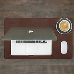 Gallaway Leather Desk Mat - Office Writing Desk Pad, Medium 24" x 14" Dark Brown, Gift Ready Elegant Computer Desk Cover Protector - Image 7