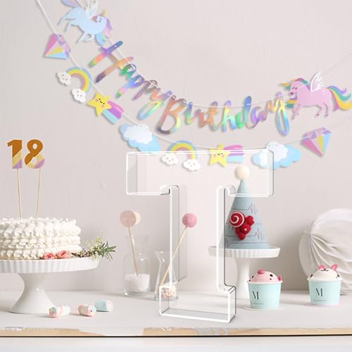 13.8" Acrylic Letter Charcuterie Tray,Fillable Alphabet Box (Letter T) - Image 4