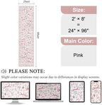 DUKINO 2x8 Washable Runner Rug, Non Slip Animal Kitchen Runner Rug, Pink - Image 2