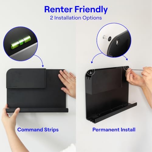 WallShelfie Bedside Wall Organizer & Dorm Decor for Dorm Room - 2.0, Black - Image 5