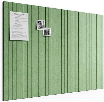 Bumusty 48"x 36" Large Felt Bulletin Board Tiles, Botanical Green by BUMUSTY