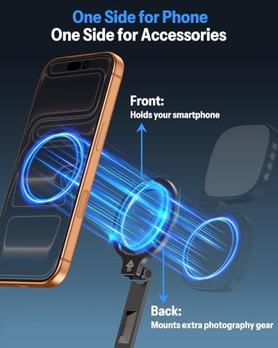 OMOTON TP02-Pro-BK Magnetic Phone Holder Kit with & 2 Remotes - Image 5