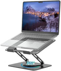 ALASHI 360° Rotating Laptop Stand, Multi-Angle, 10-17", Black by ALASHImakeyourlifesimplerandeasier%EF%BC%81