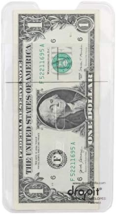 UBICON Reusable Vinyl Safe Deposit Envelope, Clear, Size 100 by UBICON
