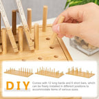Homde Office Charging Station Organizer: 2 Layer Charger Holder (Natural) - Image 4
