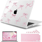 May Chen for 2026 MacBook Pro 14-inch M5 M4 M3 M2 M1 Pro/Max Chip, Release 2026 2025-2021, Model A3427 A3426 A3434 A3112 A3401 A3185, Plastic Hard Shell with Keyboard Cover, Star Bow by MayChen