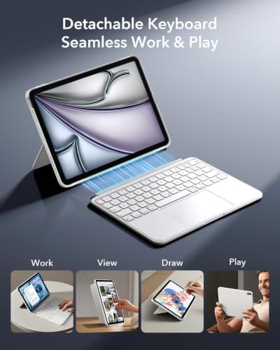ESR for iPad Air 11 Inch Case with Keyboard M4/M3/M2, Multi-Angle Stand - Image 4