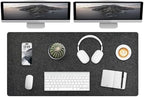 DAWNTREES Extra Large Felt Desk Mat,55''x23.6'' Non-Slip Desktop Protector by PremiumDeskPadatDawnTrees