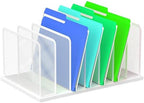 Kuntine.B 7-Section Upright Desk File Organizer White 1 Pack by KuntineB