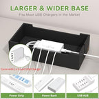 Pezin & Hulin Multi Charger Station Organizer - Black Bamboo - Image 5