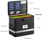 Fireproof File Box with Lock, 5200℉ Document Organizer, Black - Image 6